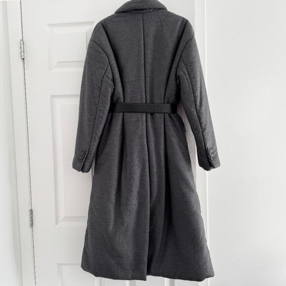 Prada Puffy Wool Coat in Grey, size 38IT (fits like a size 2/4) - Picture 4 of 9